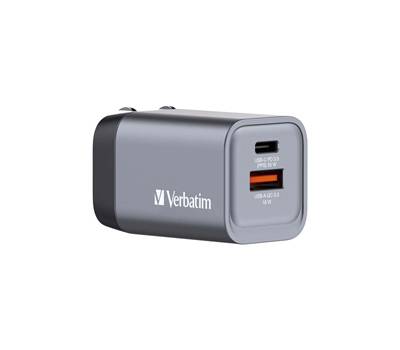 Adattatore da viaggio GNC-35- 1x USB-C PD 35W - 1x USB-A QC 30-35 W - Verbatim - 32200 - 23942322009 - DMwebShop