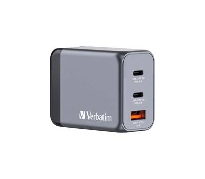 Adattatore da viaggio GNC-65- 2x USB-C PD 65W - 1x USB-A QC 30-65 W - Verbatim - 32201 - 23942322016 - DMwebShop