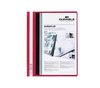 Cartellina ad aghi Duraplus - copertina personalizzabile - 21 x 29,7 cm - rosso - conf. 25 pezzi - Durable - 2579-03 - 4005546267920 - DMwebShop