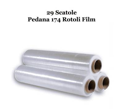 Film Estensibile Trasparente Manuale - PE - 50 cm - 2,4 kg - 23 my - cartone da 6 pezzi - Bancale da 29 scatole - No Brand - 1118-29 - DMwebShop