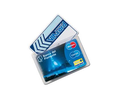 Portacard Cristalcard per 2 tessere - 9,7 x 6,3 cm - conf. 100 pezzi - Alplast - 999 - 8015915009996 - DMwebShop