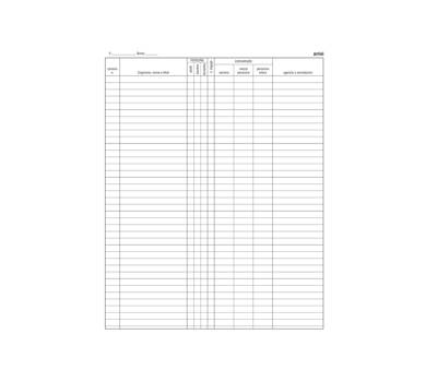 Registro arrivi-partenze - 31 x 24,5 cm - 46 pagine - conf. 2 pezzi - Edipro - E2839 - 8023328283902 - DMwebShop