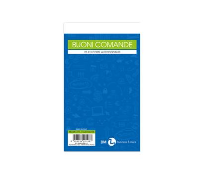 Blocco comande - 25 fogli - 3 copie autoricalcanti - 10 x 17 cm - conf. 10 pezzi - BM - 0100198 - 8008234001987 - DMwebShop