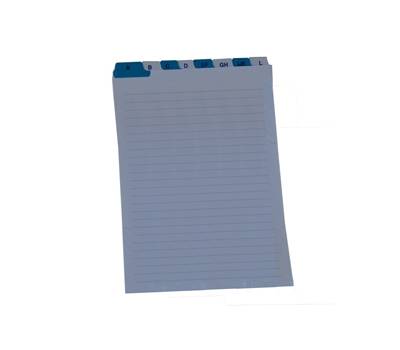 Schede - rubrica A-Z - 24 x 17 cm - verticale - bianco - Edipro - E3659 - CONF01E3659PZ10 - DMwebShop