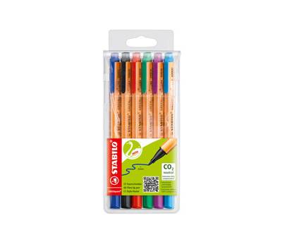 Pennarello Greenpoint - 6 colori - punta 0,8 mm - astuccio 6 pennarelli - Stabilo - 6088/6 - 4006381399203 - DMwebShop