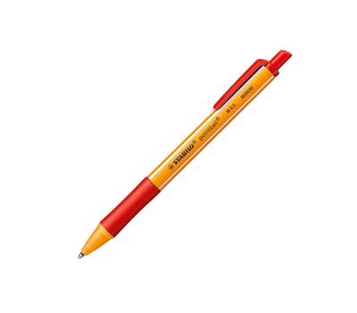 Penna a sfera a scatto Pointball Green - tratto 0,5 mm - rosso - conf. 10 pezzi - Stabilo - 6030/40 - 4006381437028 - DMwebShop