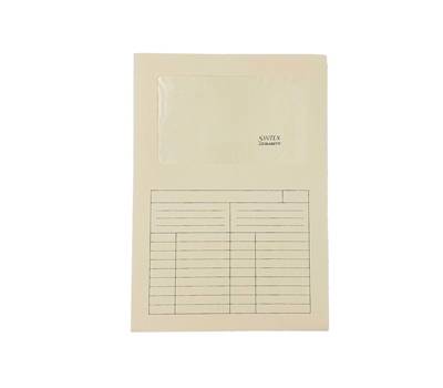 Cartelline a L con finestra Sintex - cartoncino - 120 gr - 22 x 31 cm - avorio - conf. 50 pezzi - Blasetti - 0582 - 8007758015821 - DMwebShop