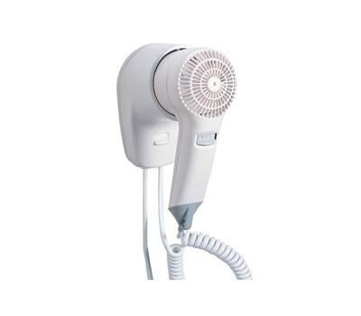 Asciugacapelli da hotel Yul Basic aggancio frontale 9,1 x 14,7 x 15 cm 1200 W ABS bianco Medial 704000 - 16648