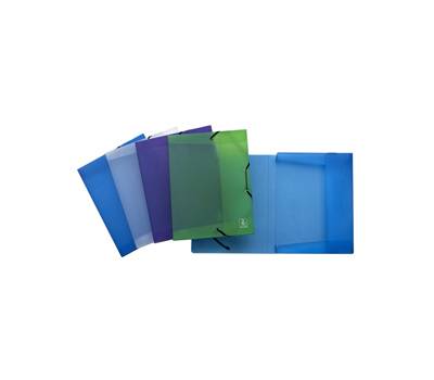 Cartellina 3 lembi con elastico 2ndLife 24 x 32 cm dorso 2,5 cm mix 4 colori - 16107