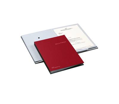 Libro firma 18 intercalari 24 x 34 cm rosso Fraschini 618A ROSSO - 12002