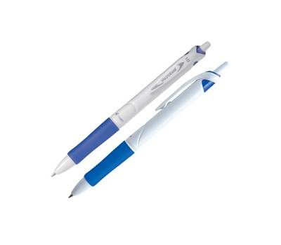 Penna a sfera a scatto Acroball Pure White Begreen punta 1 mm blu - 1209 Penna a sfera a scatto Acroball Pure White Begreen punta 1 mm blu - 1209