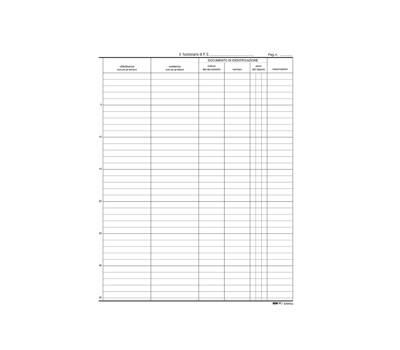 Registro persone alloggiate 31 x 24,5 cm 46 pagine - 14666