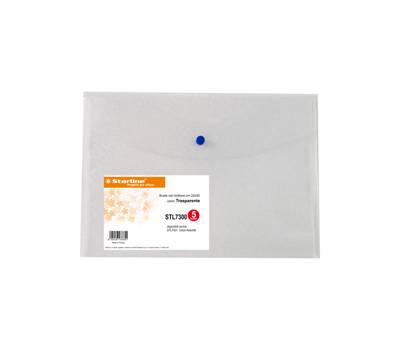 Busta con bottone - PPL - 22 x 30 cm - trasparente neutro - conf. 5 pezzi - Starline - 1318001 incolore - 8025133038456 - DMwebShop