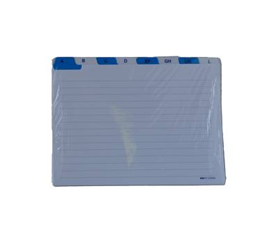 Schede rubrica A Z 15 x 21 cm orizzontale bianco - 16948