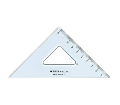 Squadra Uni 45 gradi 15 cm - 10196