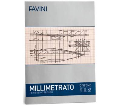 Blocco Carta Millimetrata 21x29,7cm 10fg 80gr Favini - A205004 -  - DMwebShop