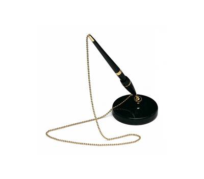 Stiloforo con base marmo - nero - Lebez - 1703-N - 8007509017036 - DMwebShop