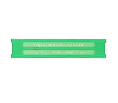 Normografo lettere e cifre Uni - 2,5 mm - verde - Arda - 30025 - 8003438300256 - DMwebShop