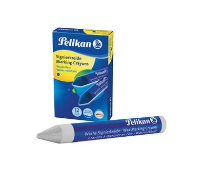 Pastello industriale 762 - bianco - scatola 12 pezzi - Pelikan - 100436044 - 4012700701053 - DMwebShop