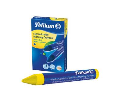 Pastello industriale 762 - giallo - conf. 12 pezzi - Pelikan - 100436043 - 4012700701046 - DMwebShop