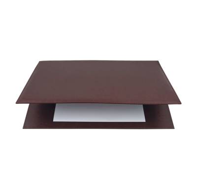 Sottomani doppio in similpelle - marrone scuro - 48 x 32 cm - City Time - 2190-M - 8002787219059 - DMwebShop