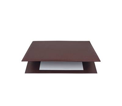 Sottomani doppio in similpelle - marrone scuro - 48 x 32 cm - City Time - 2190-M - 8002787219059 - DMwebShop