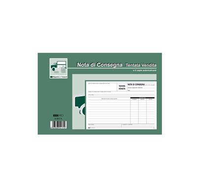 Blocco nota consegna tentata vendita - 50-50 fogli autoricalcanti - 15 x 23 cm - Edipro - E5217A - 8023328521714 - DMwebShop