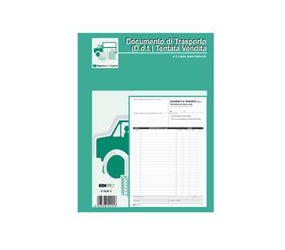 Blocco DDT carico tentata vendita - 50 fogli autoricalcanti - A4 - 29,7 x 21 cm - Edipro - E5220C - 8023328522018 - DMwebShop