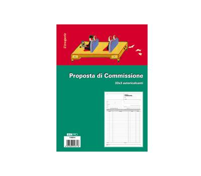 Blocco copia commissioni - 33 fogli 3 copie autoricalcanti - 29,7 x 21 cm - Edipro - E5237A - 8023328523718 - DMwebShop