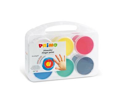 Ditacolor colori a dita - 100 ml - con pennello - valigetta 6 colori - Primo - 221TD100SP - 8006919002212 - DMwebShop Ditacolor colori a dita - 100 ml - con pennello - valigetta 6 colori - Primo - 221TD100SP - 8006919002212 - DMwebShop