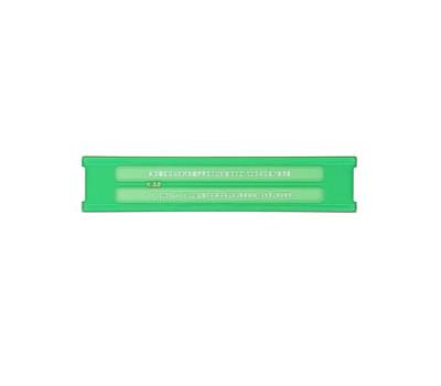 Normografo lettere e cifre Uni 2,5 mm verde - 17362