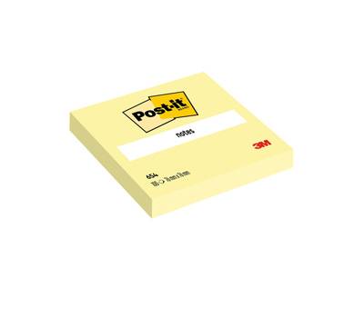 Blocco foglietti - 654 - 76 x 76 mm - giallo Canary - 100 fogli - conf. 12 pezzi - Post-it - 7100290160 - 3134375014021 - DMwebShop