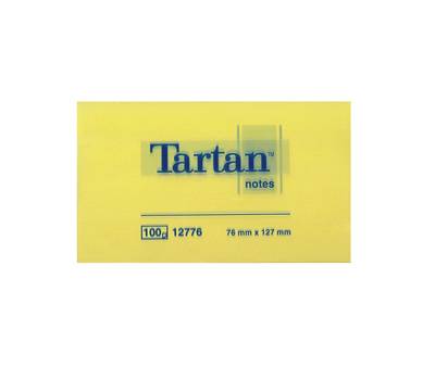 Blocco foglietti - giallo pastello - 76 x 127 mm - 63 gr - 100 fogli - conf. 12 pezzi - Tartan - 7100296678 - 3134375060097 - DMwebShop