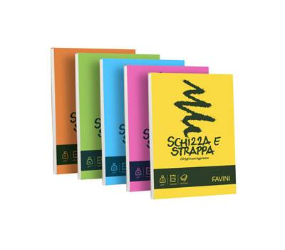 Blocco Schizza e Strappa - A5 - 150 x 210 mm - 50 gr - 150 fogli - conf. 5 pezzi - Favini - A200705 - 32636A - DMwebShop