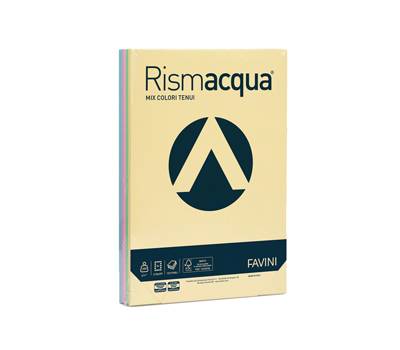 Carta Rismacqua - A4 - 200 gr - mix 5 colori - conf. 125 fogli - Favini - A67X124 - 8007057621341 - DMwebShop Carta Rismacqua - A4 - 200 gr - mix 5 colori - conf. 125 fogli - Favini - A67X124 - 8007057621341 - DMwebShop