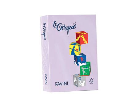 Carta Le Cirque - A4 - 80 gr - lilla pastello 104 - conf. 500 fogli - Favini - A719504 - 8025478320049 - DMwebShop