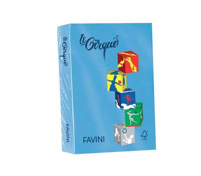 Carta Le Cirque - A4 - 80 gr - azzurro reale 204 - conf. 500 fogli - Favini - A71G504 - 8025478320247 - DMwebShop