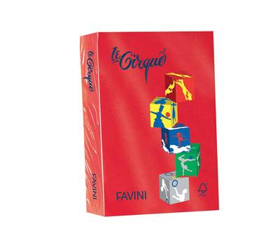 Carta Le Cirque - A4 - 80 gr - rosso scarlatto 209 - conf. 500 fogli - Favini - A71C504 - 3017478320292 - DMwebShop