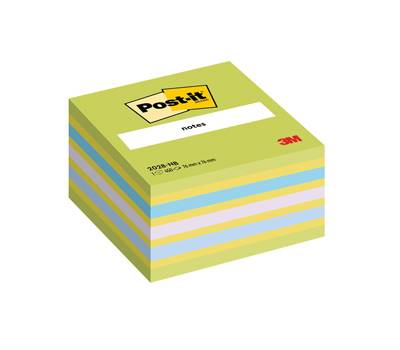 Blocco foglietti Cubo - 76 x 76 mm - verde lime, limone neon, blu paradiso, orchidea, blu uova di pettirosso - 450 fogli - Post-it - 7100172387 - 4001895872815 - DMwebShop