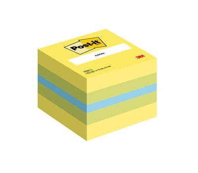Blocco foglietti Minicubo - 51 x 51 mm - limone neon, verde lime, blu paradiso - 400 fogli - Post-it - 7100172394 - 4001895853814 - DMwebShop