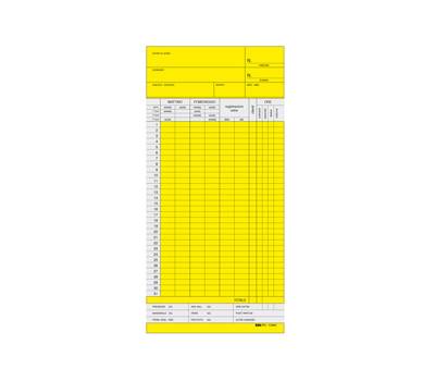 Schede orologio mensili - 22 x 10 cm - giallo - conf. 100 pezzi - Edipro - E3866GI - CONFE3866PZ1000 - DMwebShop