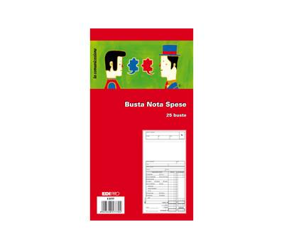Blocco buste nota spese - 28 x 15 cm - conf. 25 buste - Edipro - E5777 - 8023328577704 - DMwebShop