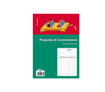 Blocco copia commissioni - 50 fogli - 2 copie autoricalcanti - 29,7 x 21 cm - Edipro - E5236A - 8023328523619 - DMwebShop