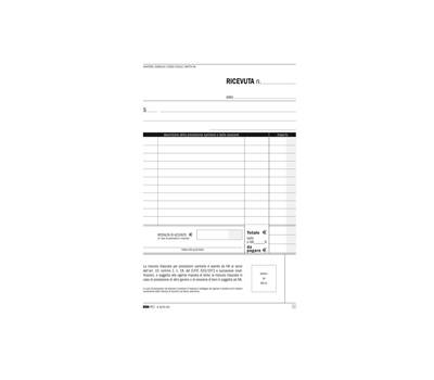 Blocco ricevute sanitarie - 50-50 fogli autoricalcanti - 23 x 15 cm - Edipro - E5275CN - 8023328527518 - DMwebShop