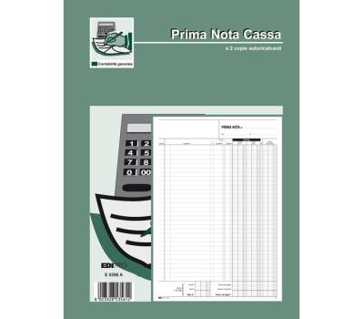 Blocco prima nota cassa entrate-uscite-Iva - 50-50 fogli autoricalcanti - 31 x 21 cm - Edipro - E5356A - 8023328535612 - DMwebShop