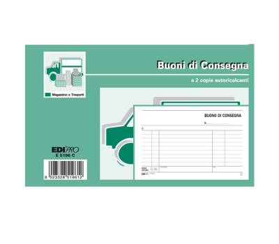 Blocco buoni di consegna - 50-50 fogli autoricalcanti - 10 x 17 cm - Edipro - E5196C - 8023328519612 - DMwebShop