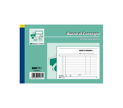 Blocco buoni di consegna - 50-50 fogli autoricalcanti - 12 x 17,5 cm - Edipro - E5197C - 8023328519711 - DMwebShop