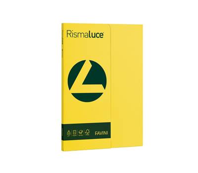 Carta Rismaluce Small - A4 - 200 gr - giallo sole 53 - conf. 50 fogli - Favini - A69B544 - 8007057615203 - DMwebShop