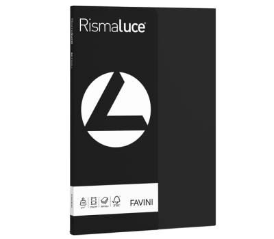 Carta Rismaluce Small - A4 - 200 gr - nero 63 - conf. 50 fogli - Favini - A69A544 - 8007057615296 - DMwebShop
