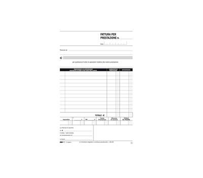 Blocco fatture professionisti - 50-50 fogli autoricalcanti - 23 x 15 cm - Edipro - E5266A - 8023328526610 - DMwebShop